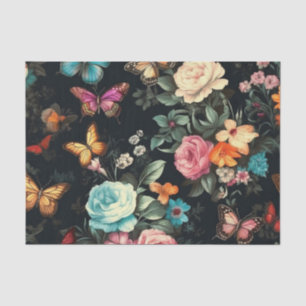 Zwart Vlinder  Decoupage Tissue Papier