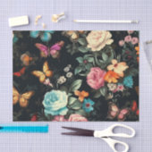 Zwart Vlinder  Decoupage Tissue Papier (Craft)