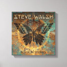 Zwart Vlinder Kunstwerk op Canvas Afdruk