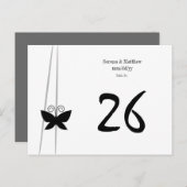 Zwart-vlindernummer Briefkaart (Voorkant / Achterkant)