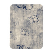 Zwart vlinderpatroonpatroon magneet (Verticaal)