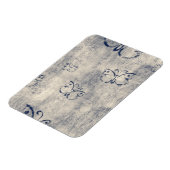 Zwart vlinderpatroonpatroon magneet (Linkerzijde)