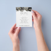 zwart vloeibaar marmer Design Flyer (Hand)