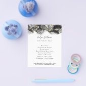 zwart vloeibaar marmer Design Flyer (Enkel)