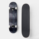 Zwart vloeibaar metallisch effect skateboard (Voorkant)