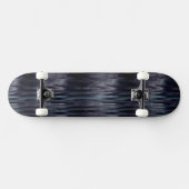 Zwart vloeibaar metallisch effect skateboard (Horizontaal)