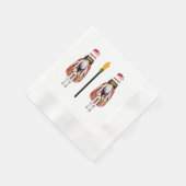 Zwart voedingskrakerpapier Napkin Servet (Hoek)