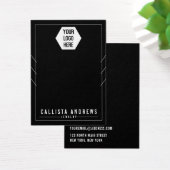 Zwart voeg uw Logo Kaart met meerdere Kettingen to (Bureau)