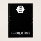 Zwart voeg uw Logo Kaart met meerdere Kettingen to (Voorkant)