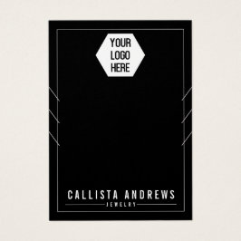 Zwart voeg uw Logo Kaart met meerdere Kettingen to