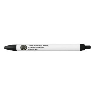 Zwart Voeg Uw Logo Toe Zwarte Inkt Pen