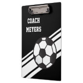 Zwart Voetbal coach, aangepast klembord (Links)