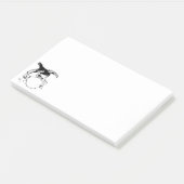 Zwart vogel De raven sticky Post-it Notes (Schuin)