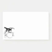 Zwart vogel De raven sticky Post-it Notes (Voorkant)