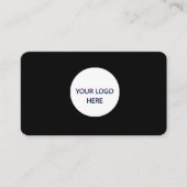 Zwart – Volledig  modern design Visitekaartje (Voorkant)