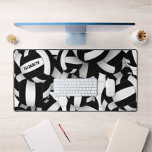 Zwart volleybalteam kleuren sportpatroon