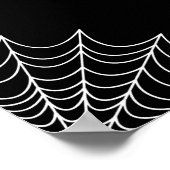 Zwart vond ze haar Boo Halloween Vrijgezellenfeest Poster (Hoek)