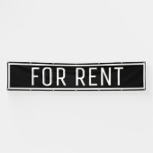 Zwart voor huurbanner spandoek (Horizontaal)