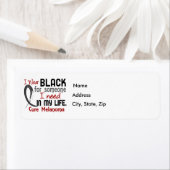 Zwart voor iemand die ik nodig heb melanoom etiket (Insitu)