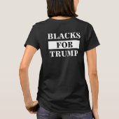 Zwart voor Trump 2-zijdig T-shirt (Achterkant)