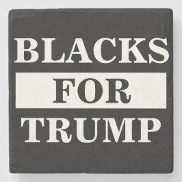 Zwart voor Trump Stenen Onderzetter