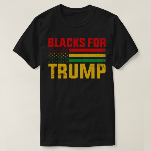 Zwart voor Trump T-shirt (Design voorkant)