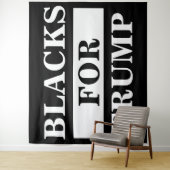 Zwart voor Trump Wandkleed (In situ)