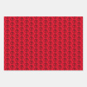 Zwart vraagteken 3D Inpakpapier Vel (Voorkant)