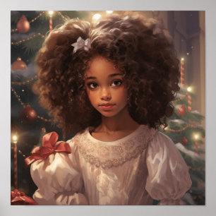 Zwart Vreugde met Kerstmis - Zondag Best Poster