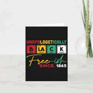 Zwart vrij sinds 1865 Black History Maanden Jun Kaart