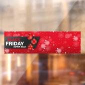ZWART VRIJDAG SUPER SALE lange banner Window Cling Raamsticker (Vel 2)