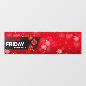 ZWART VRIJDAG SUPER SALE lange banner Window Cling Raamsticker (Vel)
