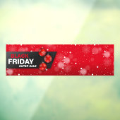 ZWART VRIJDAG SUPER SALE lange banner Window Cling Raamsticker (Vel 3)