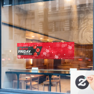 ZWART VRIJDAG SUPER SALE lange banner Window Cling Raamsticker