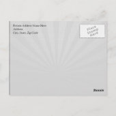 Zwart vrijdagwinkelteam briefkaart (Achterkant)