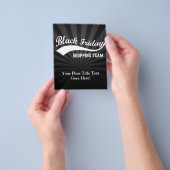 Zwart vrijdagwinkelteam flyer (Hand)