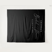 Zwart Vrijgezellenfeest foto achtergrond. Modern m Wandkleed (Voorkant (horizontaal))