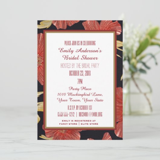 zwart Vrijgezellenfeest Kaart (Staand voorkant)