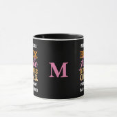 ZWART VROUW BEDRIJFSEIGENAAR Monogram Mok (Midden)