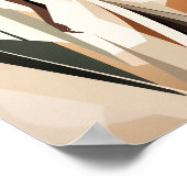 Zwart Vrouw Gezichtloos Wandart Decor Poster (Hoek)