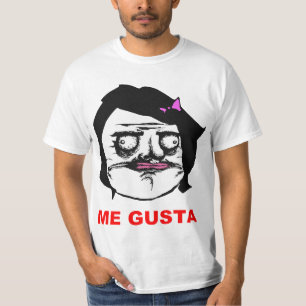 Zwart Vrouw Gusta Comic Rage Face Meme T-shirt