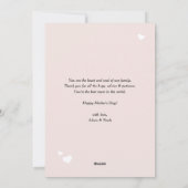 Zwart Vrouw Mam Boss Kalligrafie Moederdag Feestdagenkaart (Achterkant)