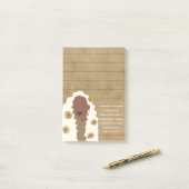 Zwart Vrouw Portret Christelijke Schrift gevoerd Post-it® Notes (Op bureau)