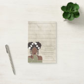 Zwart Vrouw Portret Christelijke Schrift gevoerd Post-it® Notes (Kantoor)