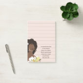 Zwart Vrouw Portret Christelijke Schrift gevoerd Post-it® Notes (Kantoor)