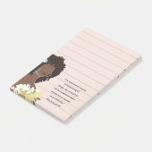Zwart Vrouw Portret Christelijke Schrift gevoerd Post-it® Notes (Schuin)