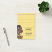 Zwart Vrouw Portret Christelijke Schrift gevoerd Post-it® Notes (Kantoor)