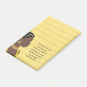 Zwart Vrouw Portret Christelijke Schrift gevoerd Post-it® Notes (Schuin)