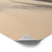  zwart vrouw portretschets poster (Hoek)