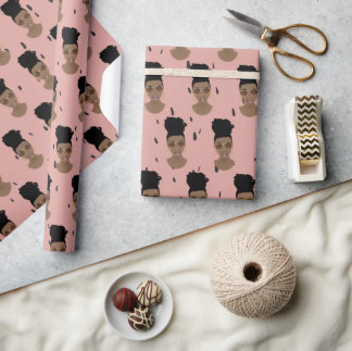 Zwart Vrouwen, Gouden tinten, Zwarte Stippen, Blus Cadeaupapier